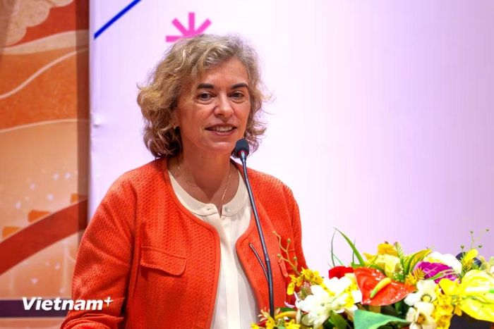 Đại sứ Đặc mệnh toàn quyền Tây Ban Nha Carmen Cano de Lasala. (Ảnh: Thanh Phong/Vietnam+)