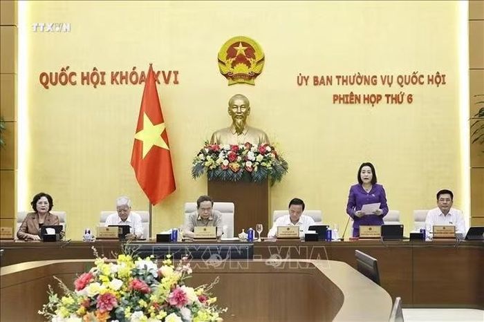 Phó Chủ tịch Quốc hội Nguyễn Thị Thanh phát biểu. Ảnh: Doãn Tấn/TTXVN