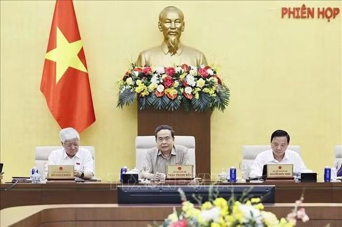 Chủ tịch Quốc hội Trần Thanh Mẫn phát biểu. Ảnh: Doãn Tấn/TTXVN