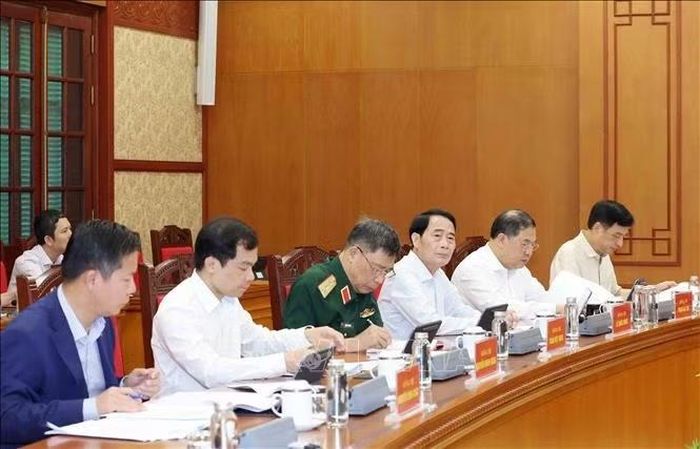 Các đại biểu tham dự buổi làm việc. Ảnh: Phương Hoa/TTXVN