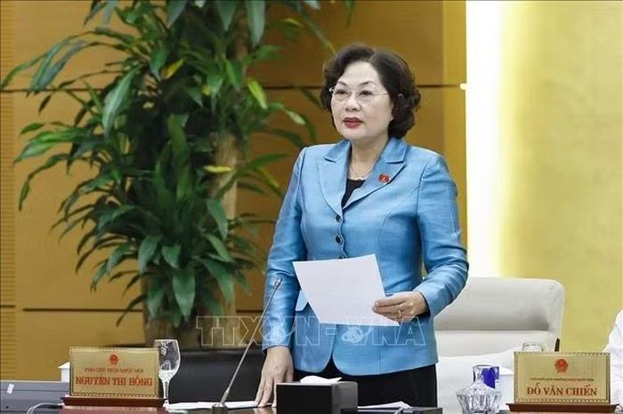 Phó Chủ tịch Quốc hội Nguyễn Thị Hồng phát biểu. Ảnh: Doãn Tấn/TTXVN