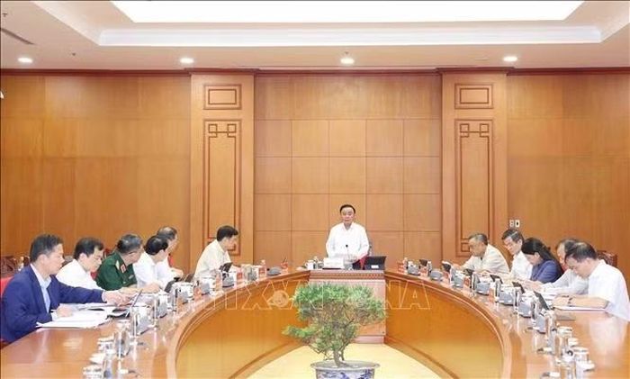 Thường trực Ban Bí thư Trần Cẩm Tú phát biểu chỉ đạo. Ảnh: Phương Hoa/TTXVN