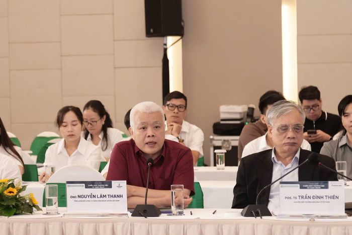 Ông Nguyễn Lâm Thanh, Tổng Giám đốc TikTok Việt Nam chia sẻ tại Diễn đàn sáng 23/9. Ảnh: BTC