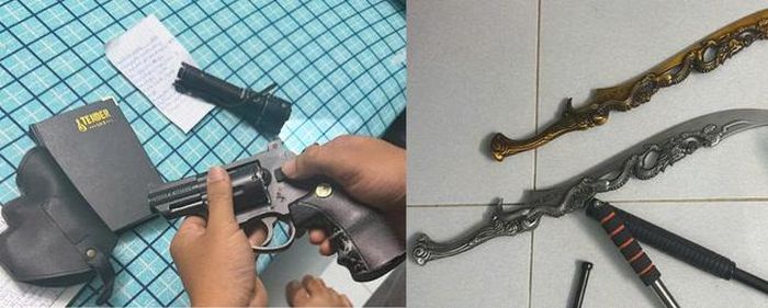 Tang vật thu giữ tại nơi ở của Trần Hùng Hậu. Ảnh: Công an tỉnh An Giang