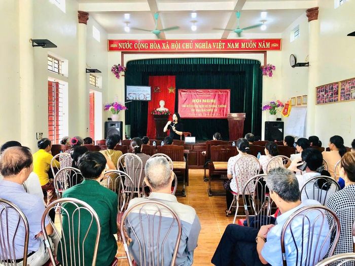 Hội nghị truyền thông phòng, chống tác hại của thuốc lá được tổ chức tại xã Liên Minh