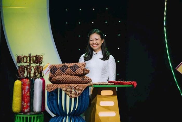 Chị Đinh Thị Quỳnh Nga tham gia cuộc thi Khi phụ nữ khởi nghiệp trên VTV3.