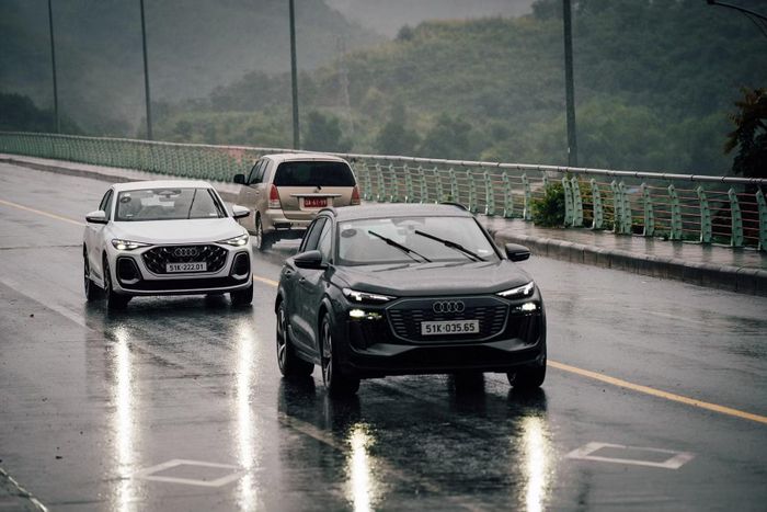 Audi Q6 e-tron trên cung đường trải nghiệm Hà Nội - Mai Châu