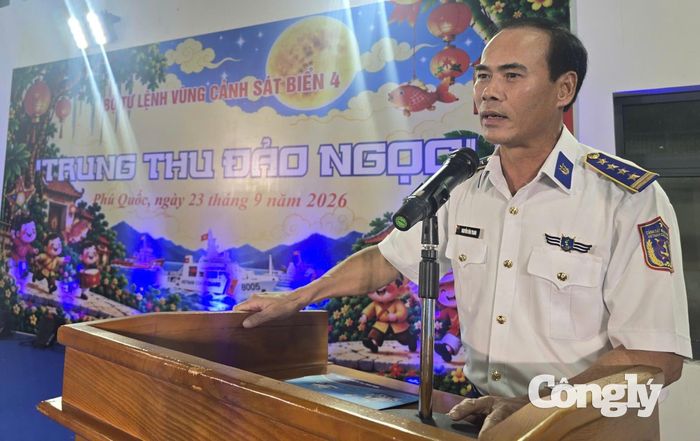 Đại tá Nguyễn Văn Tranh, Ủy viên Ban Thường vụ Đảng ủy, Phó Tư lệnh Pháp luật phát biểu
