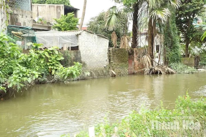 Tình trạng lấn chiếm hành lang thoát lũ trên sông Vinh, đoạn qua khu vực cầu Bố.