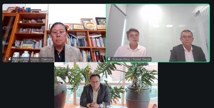 Các diễn giả tại hội thảo trực tuyến.