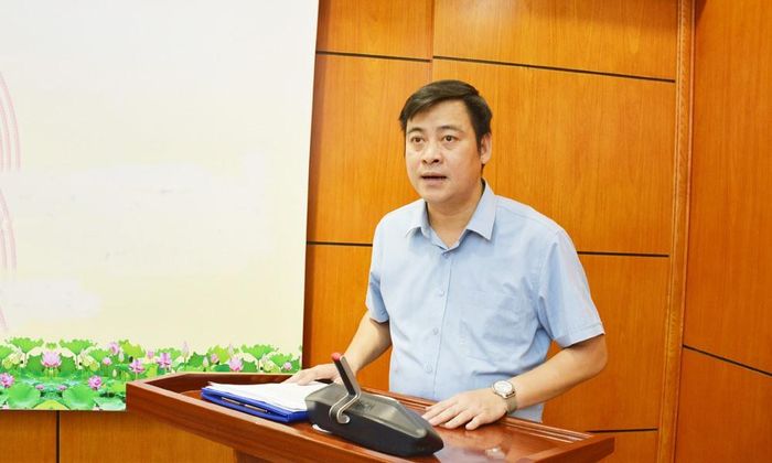 Đại diện UBND phường Nếnh phát biểu tại hội thảo.