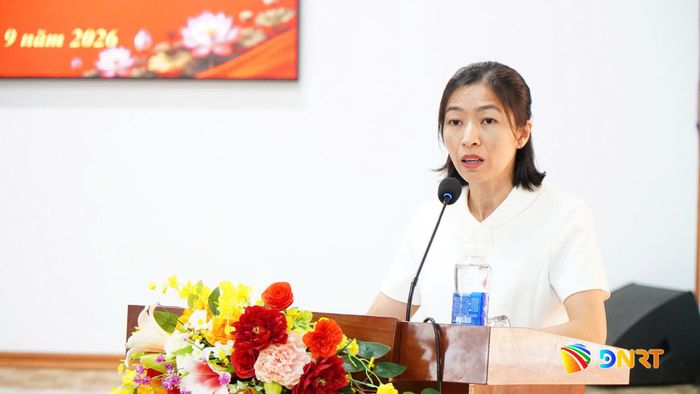 Bí thư Đảng ủy xã Trà Liên Lê Thị Thu Vân phát biểu khai mạc hội nghị. Ảnh: TÚ LỆ