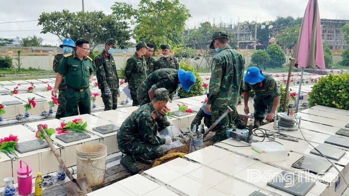 Nghĩa trang Liệt sĩ Gò Công có 224 mộ liệt sĩ chưa xác định được thông tin sẽ được lấy mẫu.