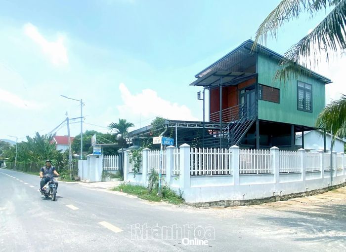 Căn nhà tránh lũ của người dân xã Diên Điền xây dựng để bảo đảm an toàn trong mùa mưa lũ.