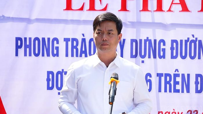  Đồng chí Nguyễn Minh Toàn phát biểu tại lễ phát động. 