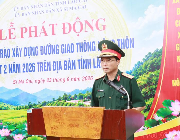  Đồng chí Đặng Quốc Đồng phát biểu tại buổi lễ. 
