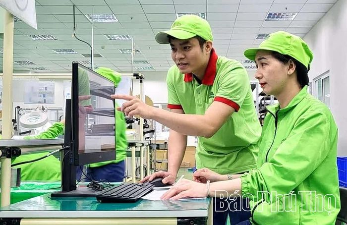9 tháng, thu ngân sách Nhà nước từ khu vực doanh nghiệp có vốn đầu tư nước ngoài đạt 16.508 tỷ đồng.- Hoạt động sản xuất tại Công ty Bandai Việt Nam.