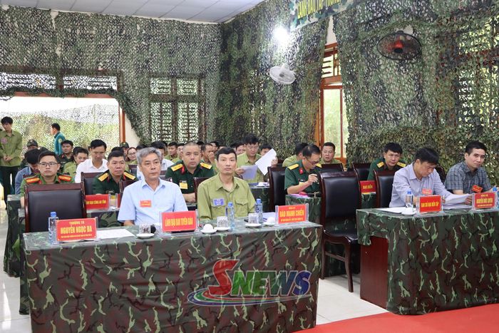 Các đại biểu dự cuộc diễn tập.