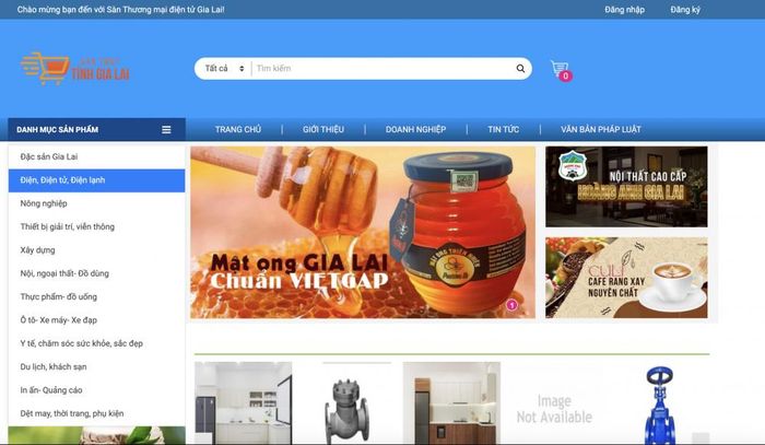 Các sản phẩm OCOP của tỉnh Gia Lai đều đã có mặt trên sàn thương mại điện tử.