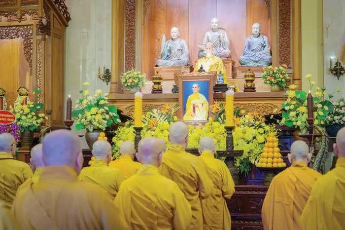 Lễ tưởng niệm 29 năm ngày Đại lão Hòa thượng Thích Thiện Hào viên tịch, do GHPGVN TP.HCM tổ chức tại Việt Nam Quốc Tự - Ảnh: Tâm Quý