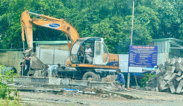Bắt đầu thi công những hạng mục đầu tiên của đường Nguyễn Thái Học.