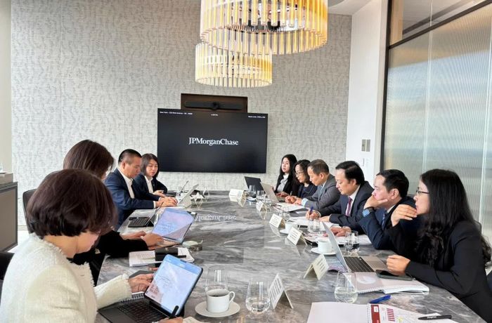 Các đơn vị của Bộ Tài chính Việt Nam trao đổi với JPMorganChase