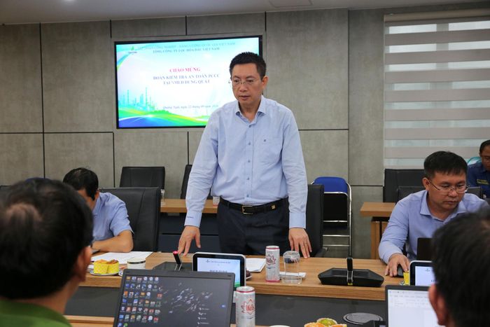 Phó Tổng Giám đốc BSR Mai Tuấn Đạt phát biểu tại buổi làm việc. Ảnh BSR