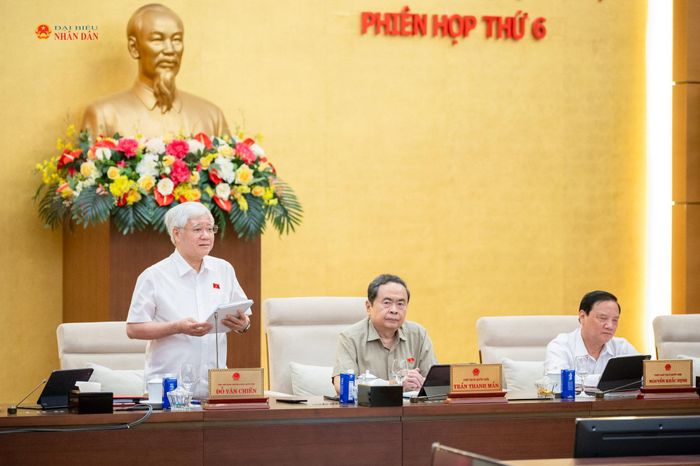 Phó Chủ tịch Thường trực Quốc hội Đỗ Văn Chiến phát biểu. Ảnh: Phạm Thắng