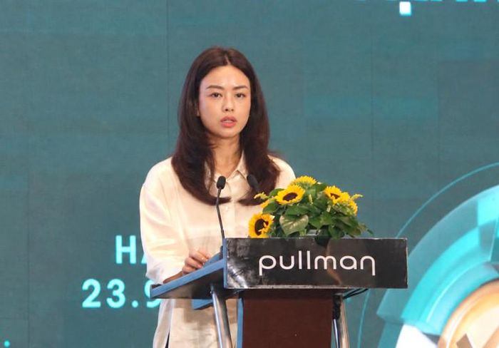 Phó trưởng phòng Phát triển năng lực Xúc tiến thương mại, Bộ Công Thương Hà Kiều Oanh phát biểu