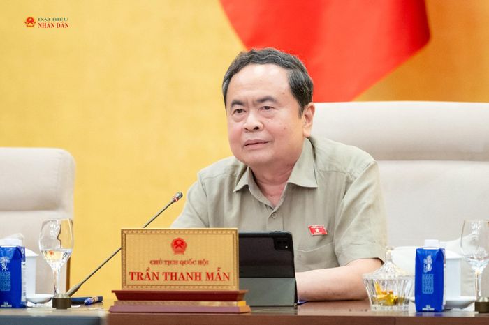 Chủ tịch Quốc hội Trần Thanh Mẫn phát biểu tại phiên họp