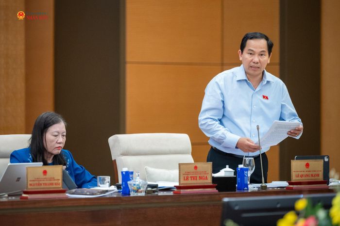 Tổng Thư ký Quốc hội, Chủ nhiệm Văn phòng Quốc hội Lê Quang Mạnh phát biểu
