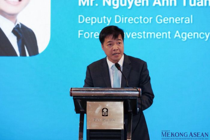 Phó Cục trưởng Cục Đầu tư nước ngoài, ông Nguyễn Anh Tuấn, phát biểu tại sự kiện. Ảnh: Tùng Dương/Mekong ASEAN