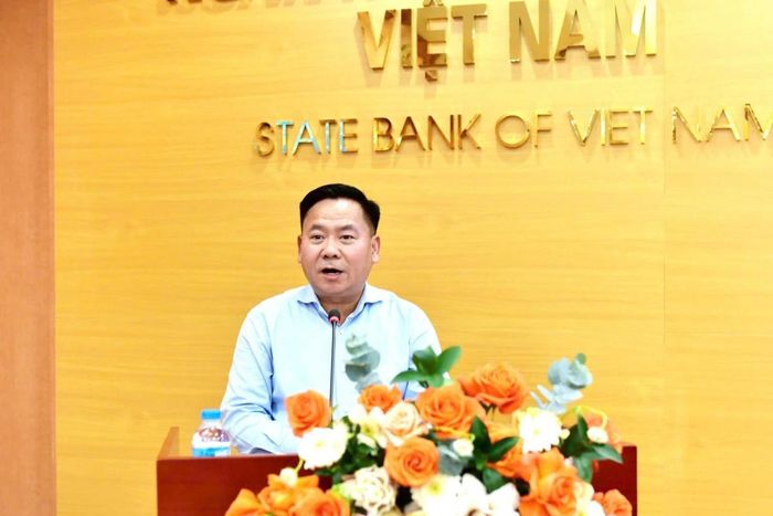 Chánh Thanh tra NHNN Lại Hữu Phước phát biểu tại Hội thảo