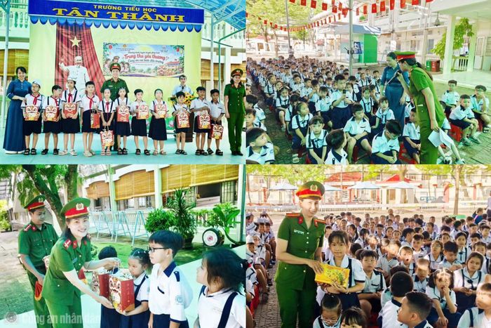 Phòng Cảnh sát hình sự Công an Cà Mau tổ chức chương trình “Trung thu yêu thương” tại Trường Tiểu học Tân Thành.