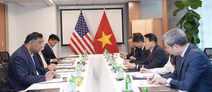 Bộ trưởng Lương Tam Quang tiếp đại diện Tập đoàn Cantor Fitzgerald.