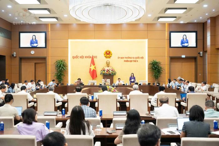 Phó Chủ tịch Quốc hội Nguyễn Thị Thanh kết lại nội dung thảo luận.