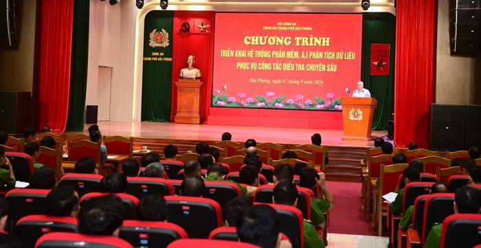Công an TP Hải Phòng triển khai hệ thống phần mềm AI phân tích dữ liệu phục vụ điều tra chuyên sâu.