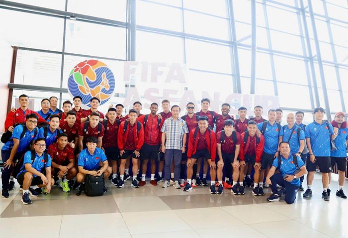 Tuyển Việt Nam chính thức bắt đầu hành trình ASEAN Cup tại Indonesia. Ảnh: VFF