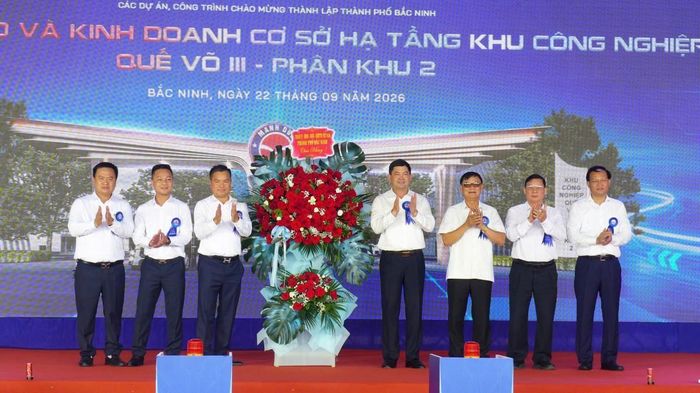 Bí thư Thành ủy Bắc Ninh Nguyễn Hồng Thái tham dự lễ khởi công khu công nghiệp Quế Võ III, phân khu 2.