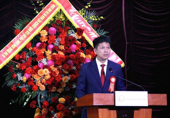 PGS.TS Nguyễn Hiệu khẳng định, Trường Đại học Luật là một mảnh ghép quan trọng trong việc hoàn thiện mô hình đại học đa ngành, đa lĩnh vực của ĐHQGHN.