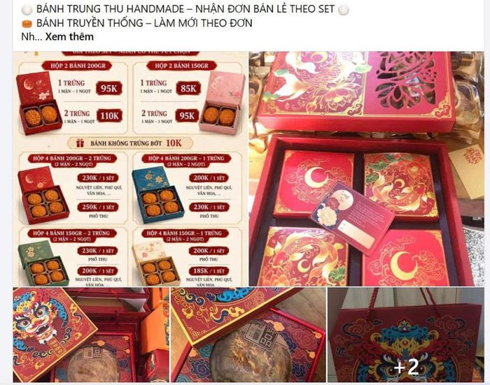 Bánh trung thu handmade bán tràn lan trên “chợ mạng” nhưng khó kiểm soát được chất lượng. (Ảnh minh họa)