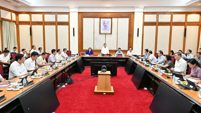 Quang cảnh buổi làm việc. (Ảnh: Cổng TTĐT Đảng Cộng sản Việt Nam)