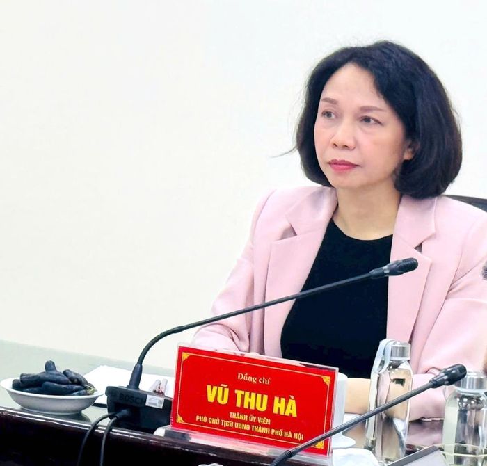 Phó Chủ tịch UBND thành phố Vũ Thu Hà yêu cầu thực hiện nghiêm nguyên tắc “khám đến đâu, hoàn thiện hồ sơ điện tử đến đó. Ảnh: Mai Hoa