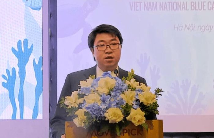 Ông Vũ Đức Đam Quang, Phó Trưởng nhóm thường trực Nhóm công tác NBCAP, Phó Vụ trưởng Vụ Hợp tác quốc tế, Bộ Nông nghiệp và Môi trường. Ảnh chụp màn hình