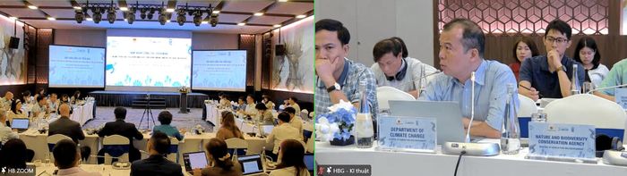 Cuộc họp lần thứ hai của Nhóm công tác triển khai NBCAP diễn ra tại Hà Nội ngày 23-9. Ảnh chụp màn hình
