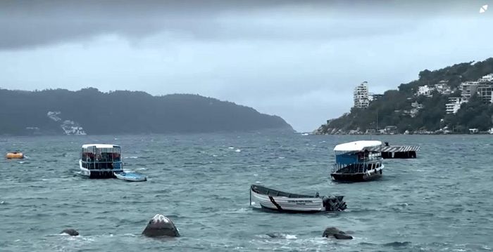 Bão Polo đã đạt mức độ cao nhất trên biển Thái Bình Dương, địa phận Mexico. Ảnh: Reuters