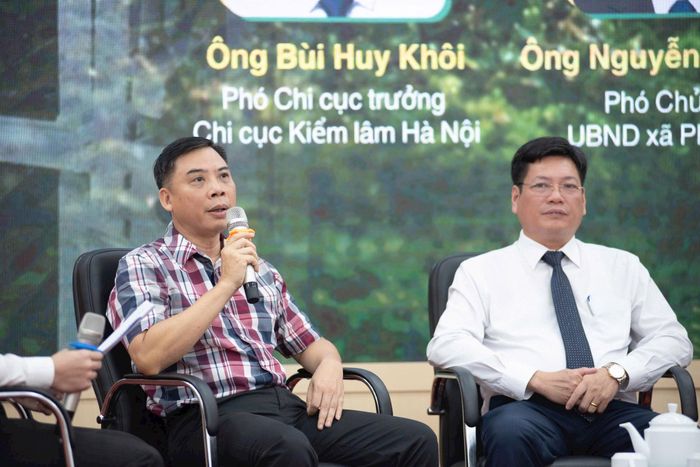 Ông Bùi Huy Khôi, Phó Chi cục trưởng Chi cục Kiểm lâm Hà Nội chia sẻ. Ảnh: Tùng Nguyễn