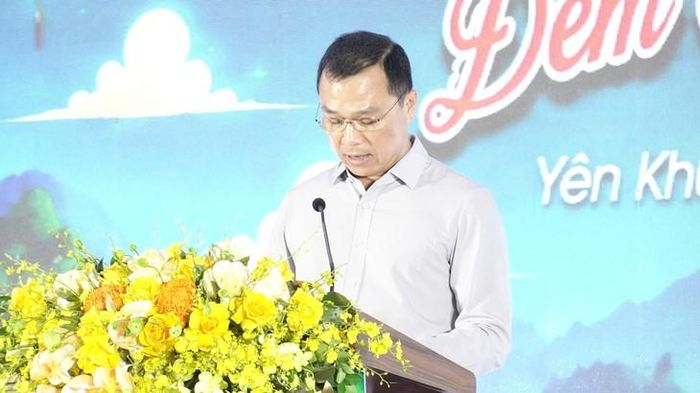 Chủ tịch UBND tỉnh Thanh Hoá Tô Anh Dũng phát biểu tại chương trình. Ảnh: Ngọc Hưng.