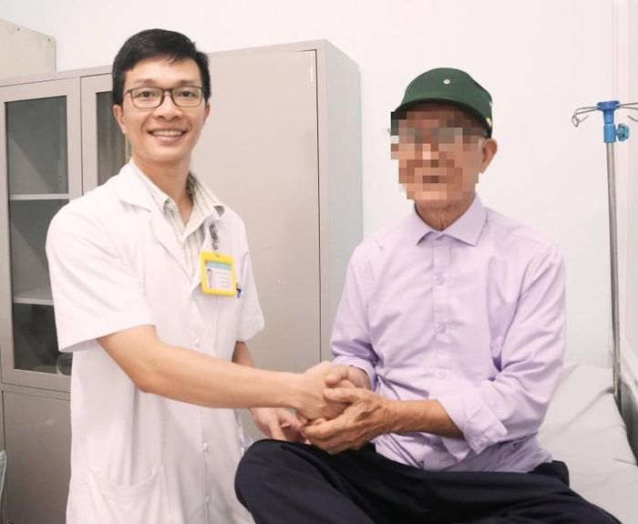 Người bệnh phục hồi tốt sau phẫu thuật u ruột thừa. Ảnh: BVCC.