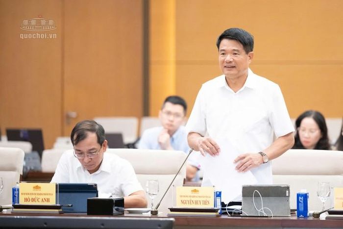 Viện trưởng Viện kiểm sát nhân dân tối cao Nguyễn Huy Tiến. Ảnh: Media Quốc hội